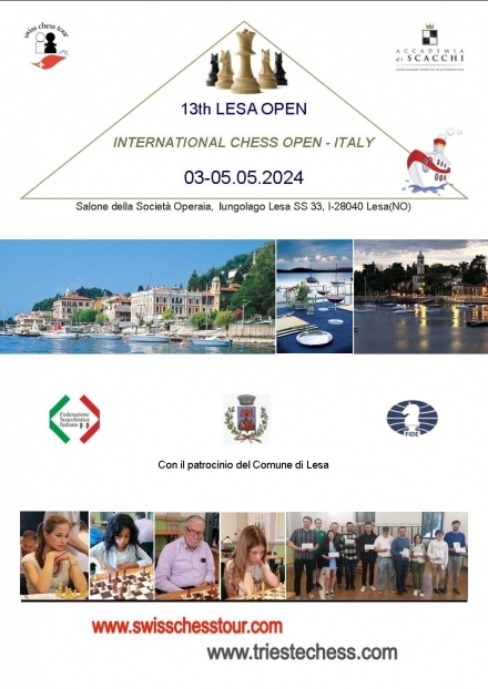 6. LESA LAGO MAGGIORE OPEN, 03-05.05 /2024 - Swiss CHess Tour