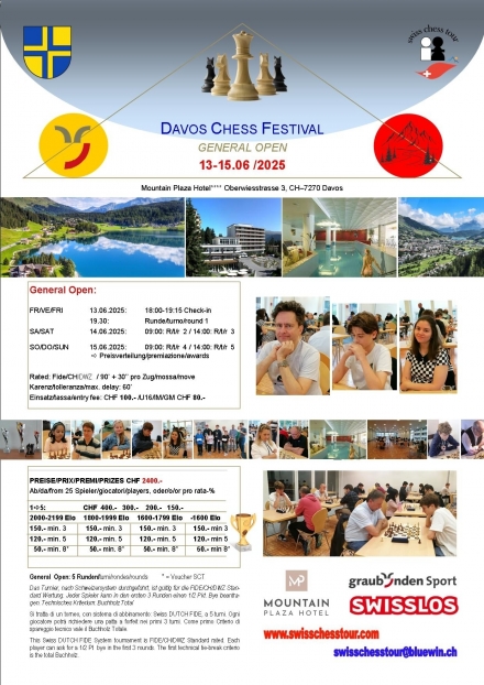 DAVOS FESTIVAL, 13-15.06 /2025 - Swiss CHess Tour